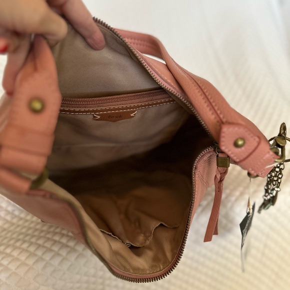 ♥️The Sak Sequoia Leather Hobo Bag in Vintage Coral - Picture 3 of 12